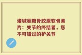 诸城氨糖骨胶原软骨素片：关节的终结者，您不可错过的护关节