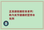 正高健氨糖软骨素钙：助力关节健康的营养补充剂