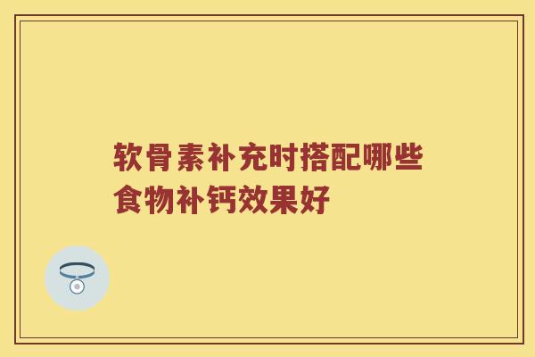 软骨素补充时搭配哪些食物补钙效果好 软骨素补充时搭配哪些食物补钙效果好