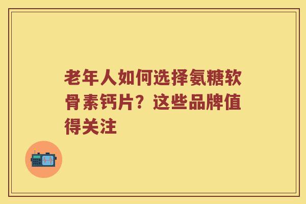 老年人如何选择氨糖软骨素钙片?这些品牌值得关注 老年人如何选择氨糖软骨素钙片?这些品牌值得关注